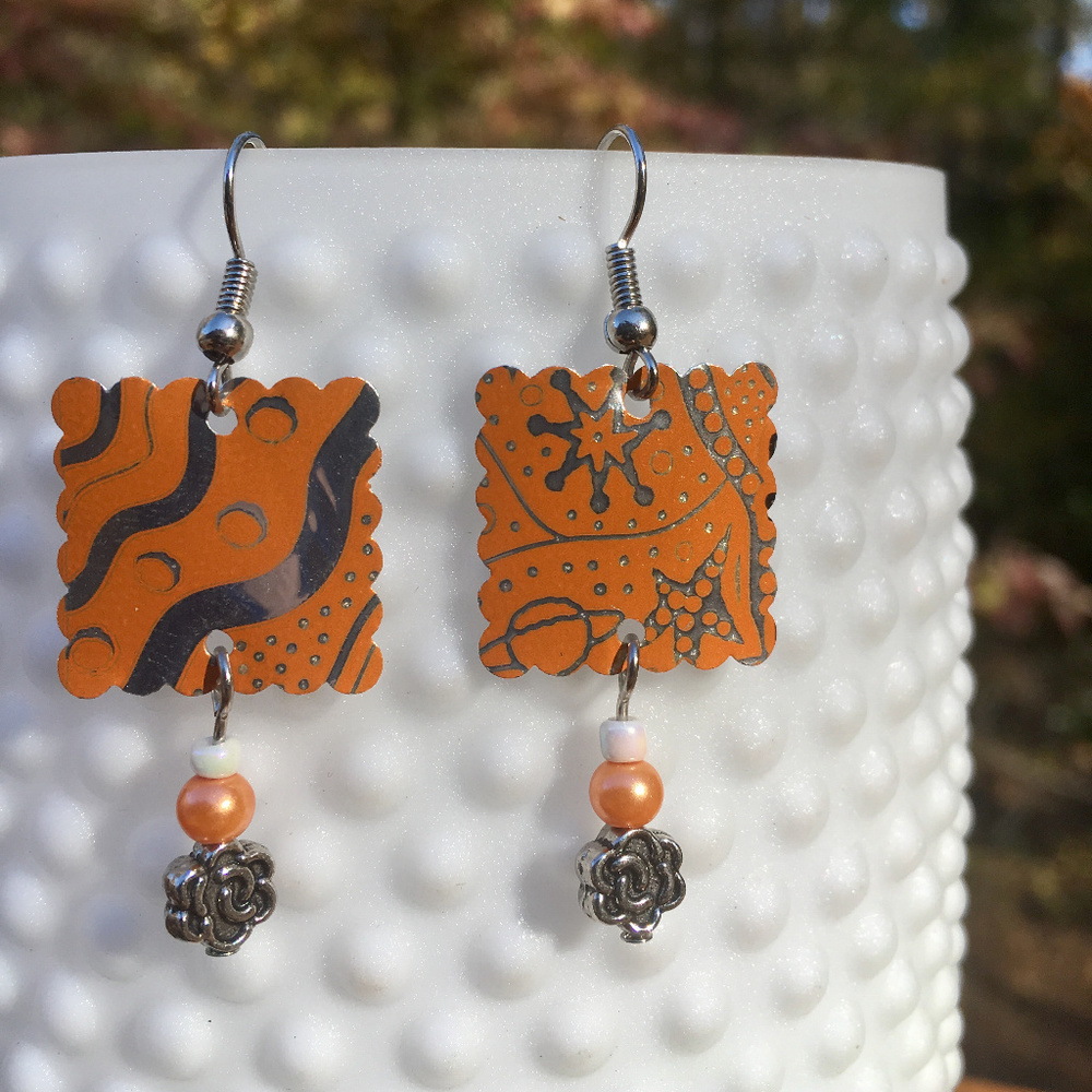 Monster Energy Ultra Sunshine Aluminum Can Earring
